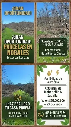 Parcelas en Las Romazas, Nogales